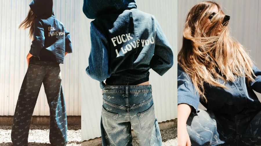 Antonia Macri en su debut como modelo